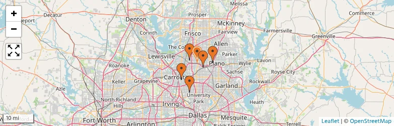 Related schools map