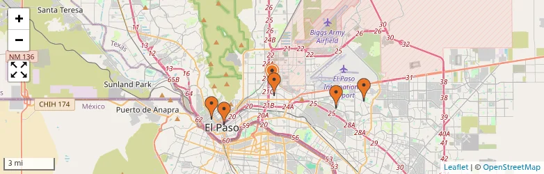 Related schools map