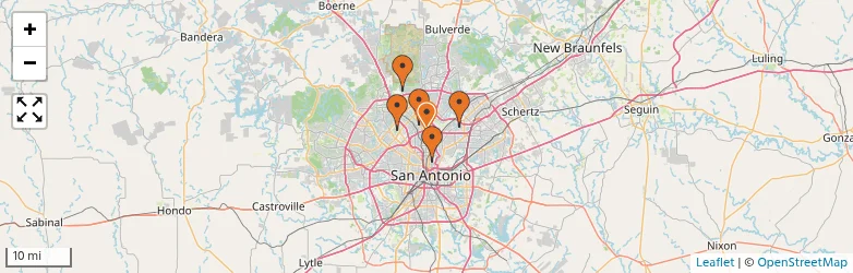 Related schools map