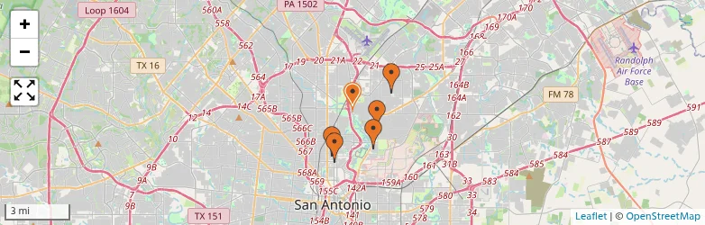 Related schools map