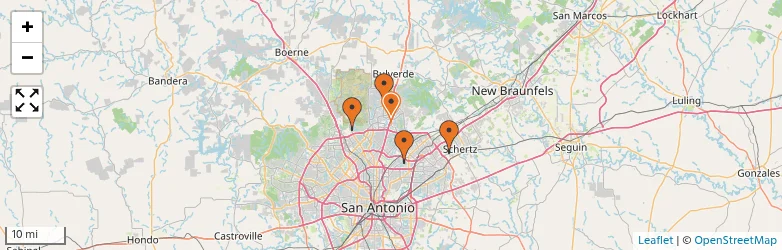 Related schools map