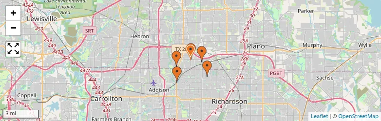 Related schools map