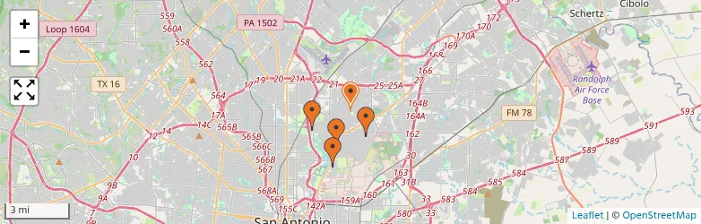 Related schools map