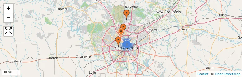 Related schools map