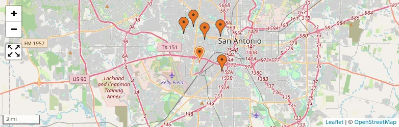 Related schools map
