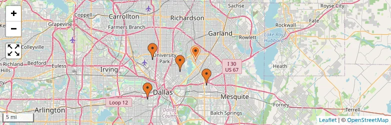 Related schools map