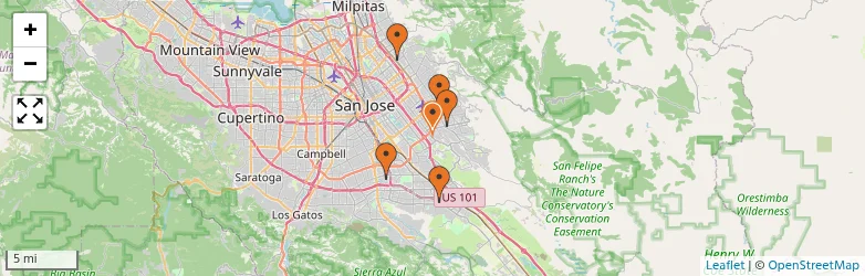 Related schools map