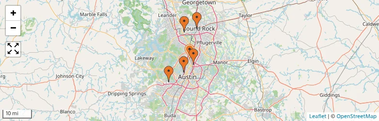 Related schools map