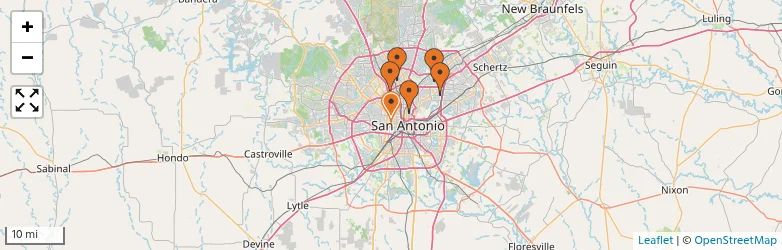 Related schools map