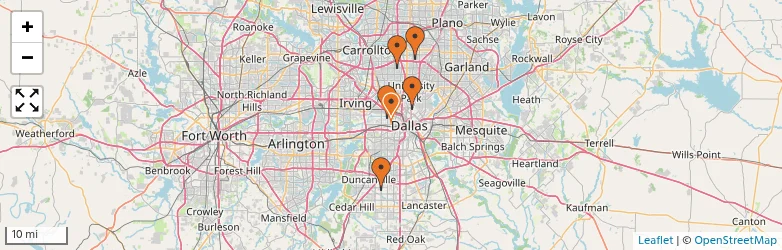 Related schools map
