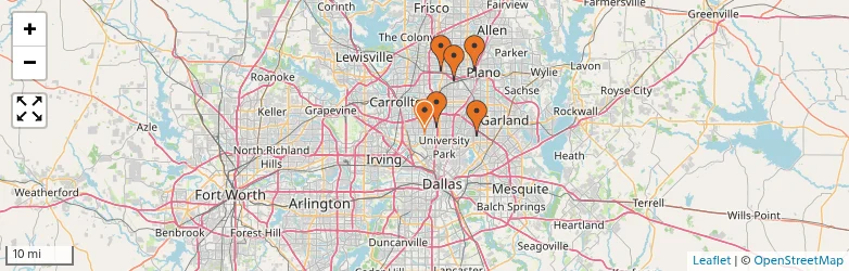 Related schools map