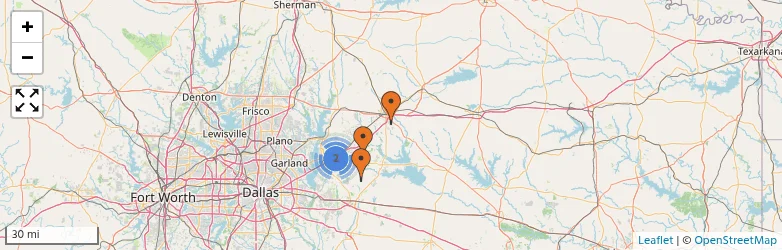 Related schools map