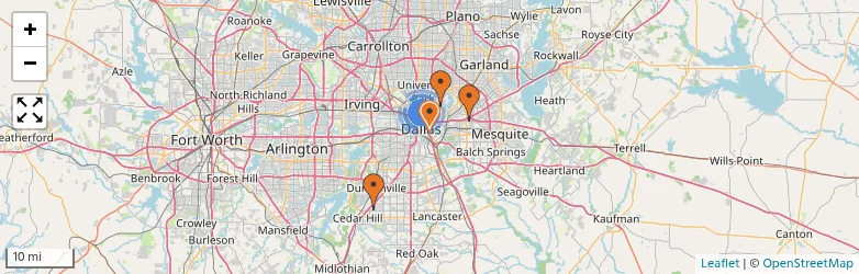 Related schools map
