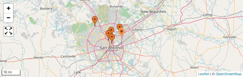 Related schools map