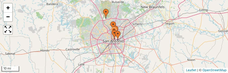 Related schools map