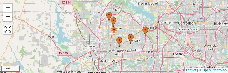 Related schools map