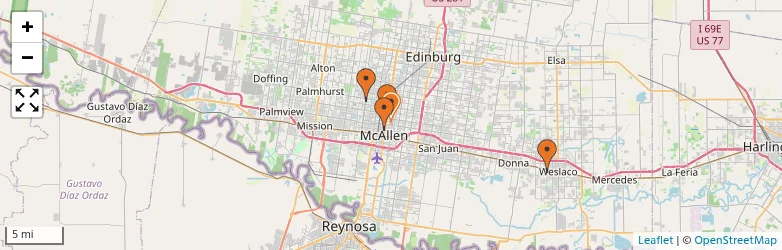 Related schools map