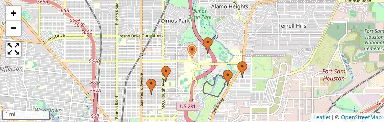 Related schools map