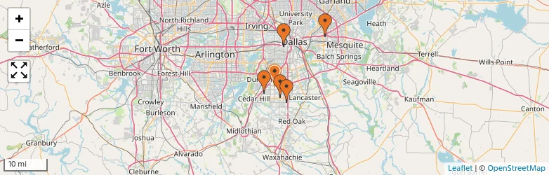 Related schools map