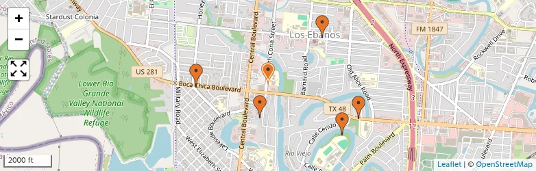 Related schools map