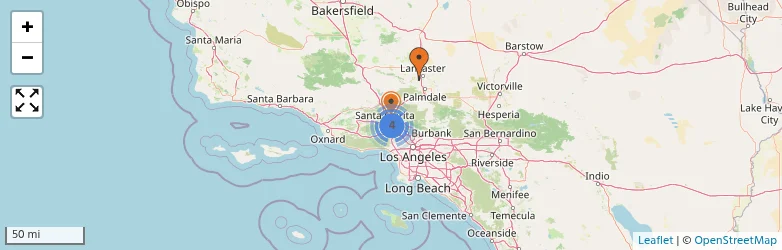 Related schools map