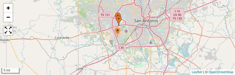 Related schools map