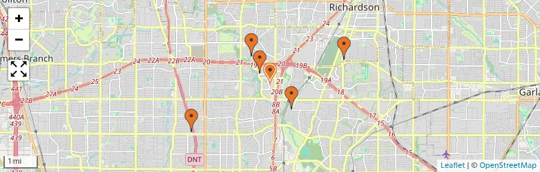 Related schools map