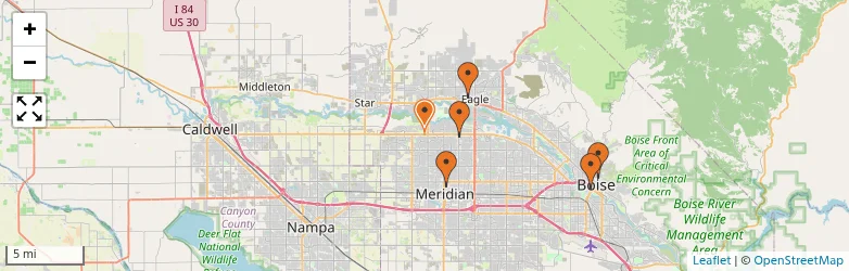 Related schools map