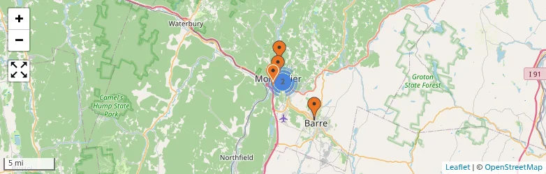 Related schools map