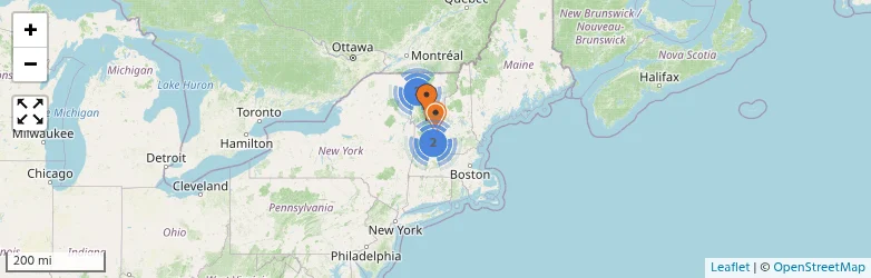 Related schools map