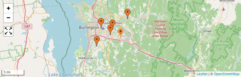 Related schools map