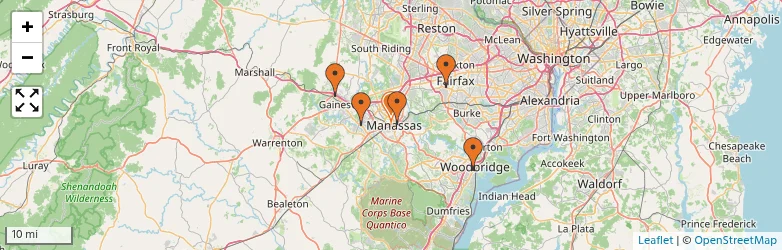 Related schools map