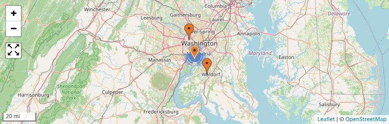 Related schools map