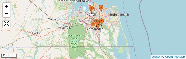 Related schools map
