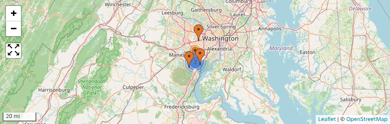 Related schools map