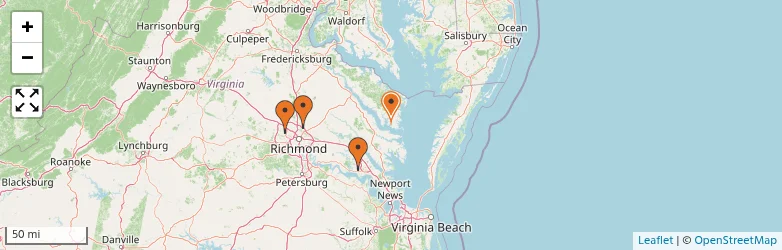 Related schools map