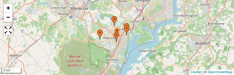 Related schools map