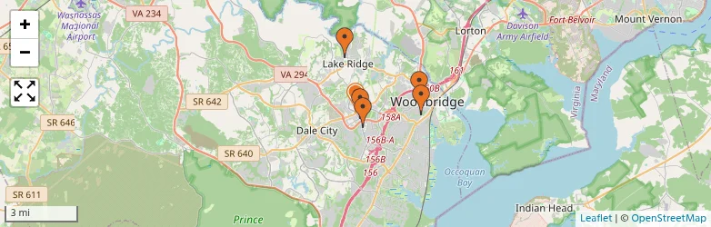 Related schools map