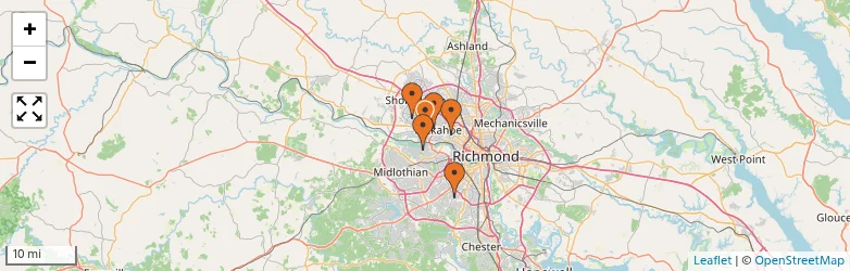 Related schools map