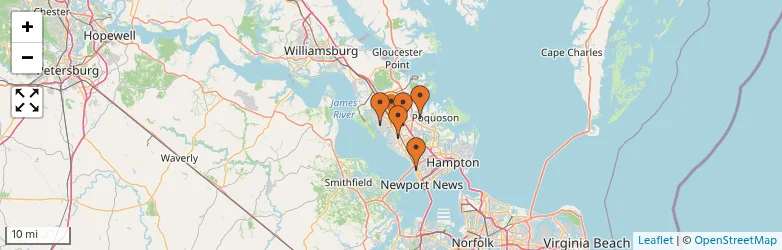 Related schools map