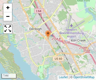Map of First Baptist Church Denbigh Child Devt Center And