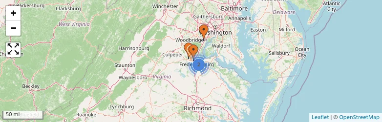Related schools map