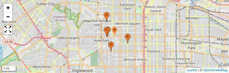Related schools map