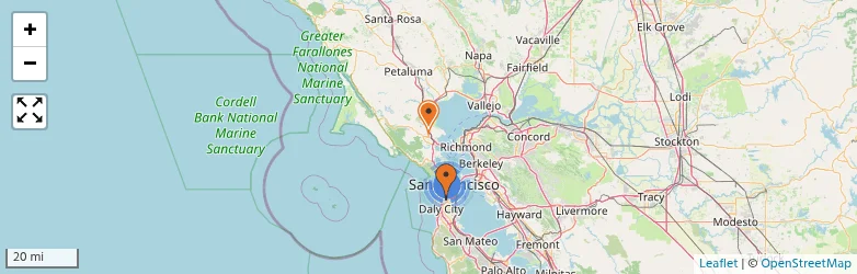 Related schools map