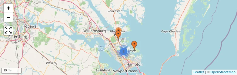 Related schools map