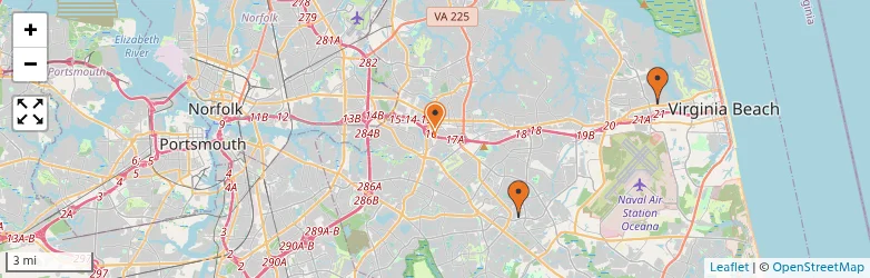 Related schools map