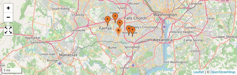 Related schools map