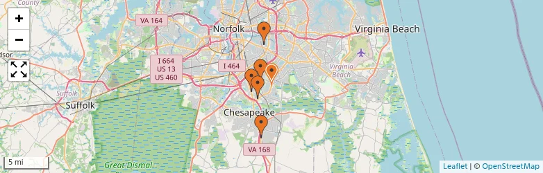 Related schools map