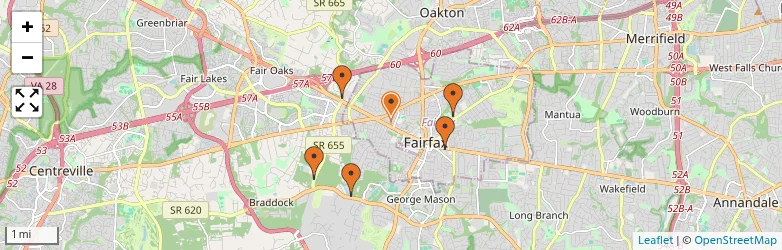 Related schools map