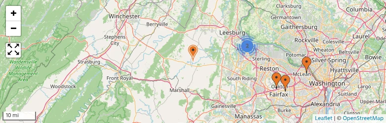 Related schools map